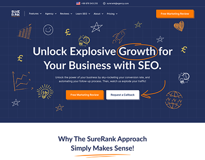 Redesign SEO Agency website with better UX