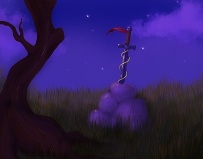 Sword in the stone - Digital Painting