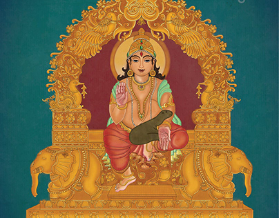 LORD KUBERA - INSPIRED BY CHITRASUTRA ART FORM