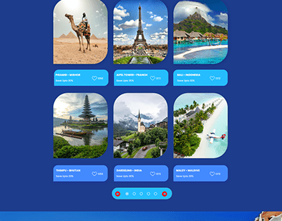 Webste Landing Page Design of Rafid Travels Ltd