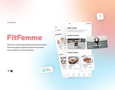 FitFemme UI/UX Design