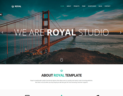 Royal - Responsive One Page Parallax Template