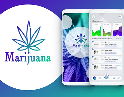 Marijuana App Ui/Ux for Canada