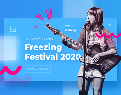 Freezing Festival - Web Design/UX/UI/Product