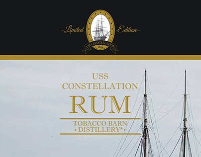 USS Constellation Rum Commemorative Packaging
