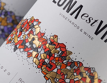 LONA est VIA wine label design