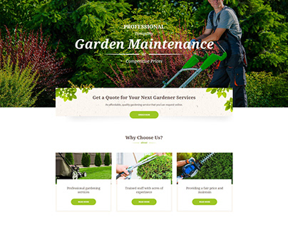 Garden Maintenance WordPress Website