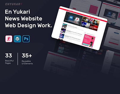 En Yukari News Website Web Design Work.
