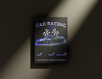 Flyer For Car Racing