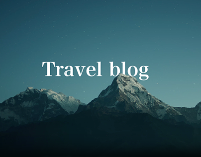 Travel blog concept