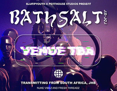 Bath salt motion poster design