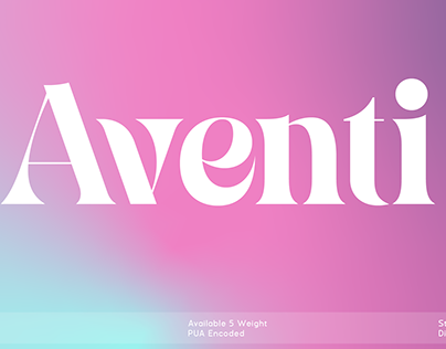 Aventi - Stylish Display Typeface