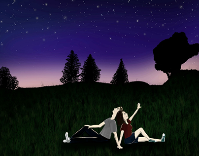 Dreaming under the stars with the right person.