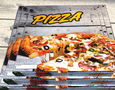 Colour Pizza Box Billboard