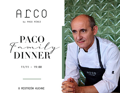 Restaurant dinner event with Paco Pérez