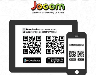 info graphic: Instruction to how to use Jocom apps