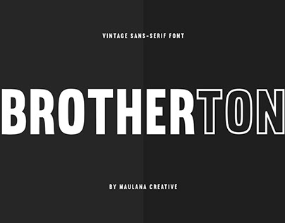 Brotherton Vintage Sans Serif Font 🤩