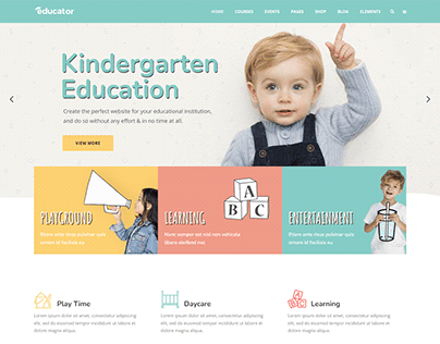 Education Website Made By WordPress