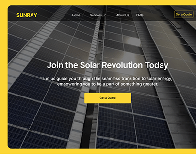 Sunray Solar Landing Page
