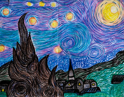 A Noite Estrelada - Van Gogh