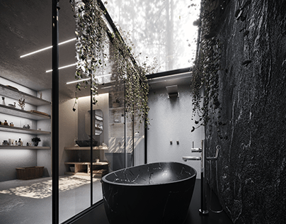 Bathroom Interiors - Minimal, Biophilic & Underdone