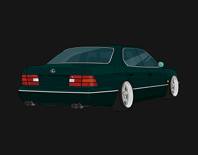 Project thumbnail - Lexus LS400 Car Drawing