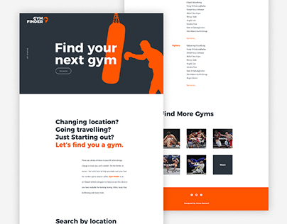 Gym Finder - Branding and web design