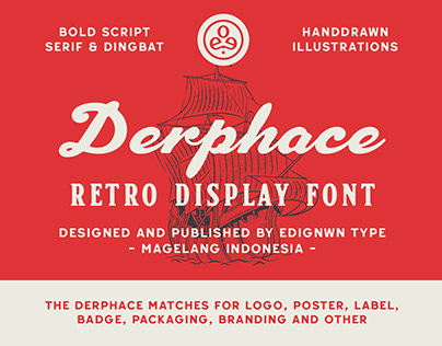 Derphace - Retro Display Font