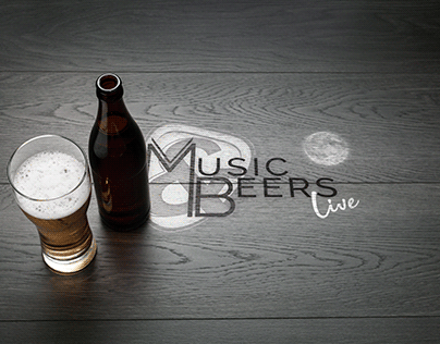 Diseño de Isotipo e Isologo Streaming Music&Beers