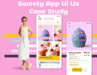 E-Commerce App (Sweety ui ux case study)