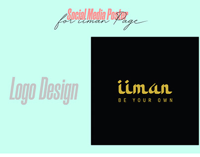 Logo, Cover & Social Media Poster for iiman Page