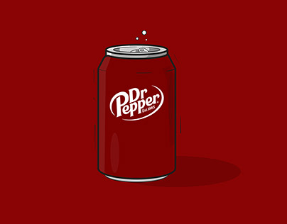 Dr Pepper Vector soda can