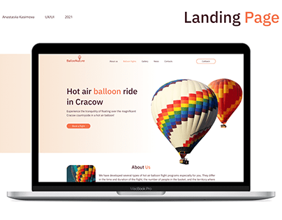 Landing Page| Hot air balloon ride