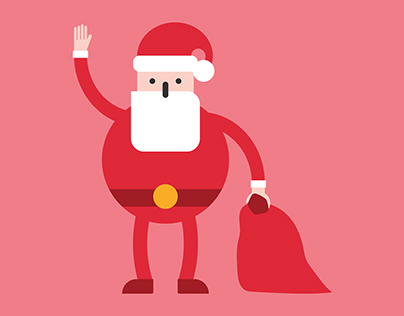 Santa Claus with bag full of gifts!
