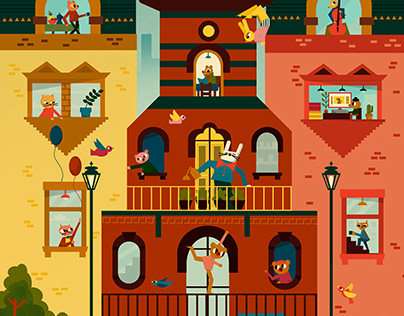 Project thumbnail - Castillo Colorado Illustration
