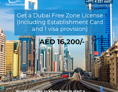 Get Dubai Free Zone License for just AED 16,200!