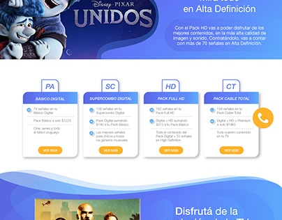 Diseño web Puntacable / Uruguay