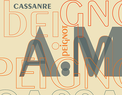 Peignot Typography Poster