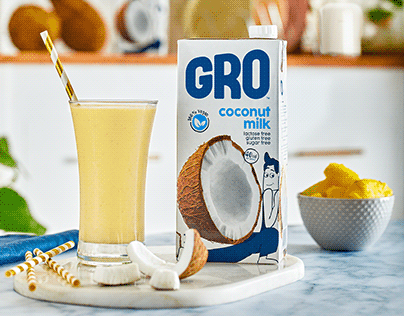 GRO Alternative Milk Product Photoshoot