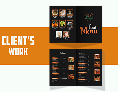 Restaurant Food Menu Flyer Design For Client.