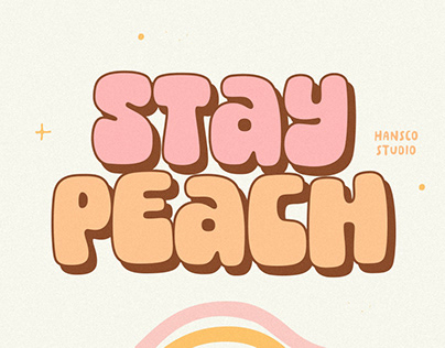 Stay Peach Font - Free Cute Retro Font!