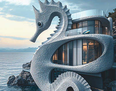 A house inspired a seahorse