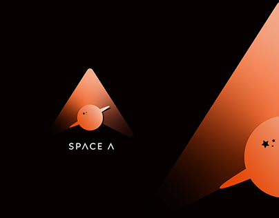 A + Space Logo Design