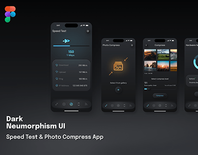Speed Test & Photo Compress / iOS App UX Design