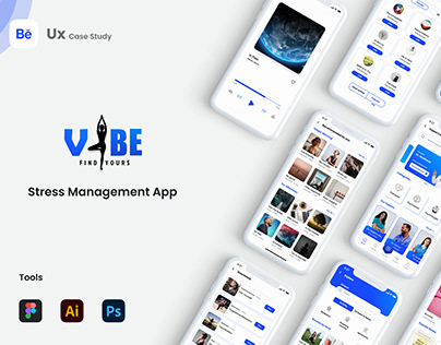 Vibe - Stress Management App (UX Case Study)
