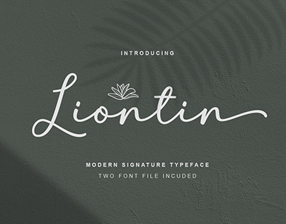 Liontin Handwritten Font