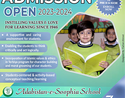 School Admission Open Advertising Post