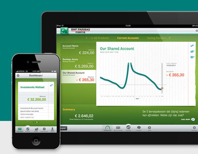 Easy Banking iPad and iPhone app / BNP Paribas Fortis