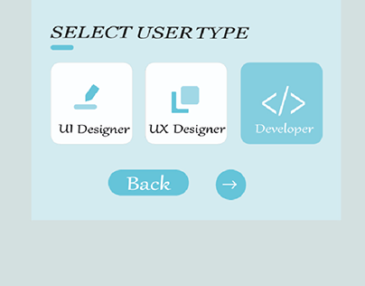 Select User Type (Daily ui # 64)