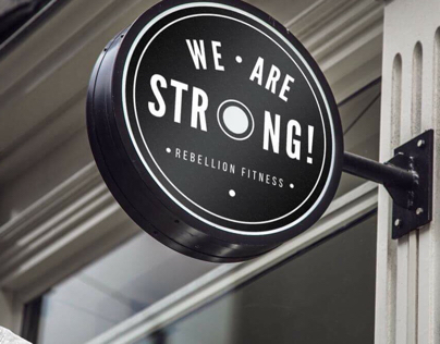 Rebellion Fitness 'We Are Strong' logo